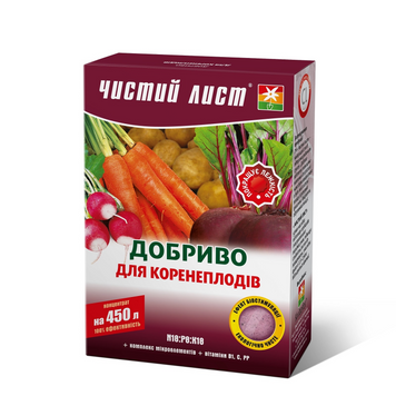 Кристалічне добриво &laquo;Чистий лист&raquo; для коренеплодів 300г 1447 фото