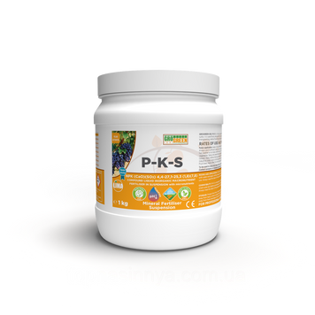 Добрива ГроГрін GEL P-K-S NPK 6-47-44 + 4,5 CaO + 13,7 SO3 + TE 1кг. 3681 фото