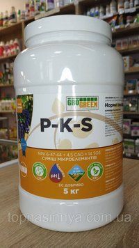 Добрива ГроГрін гель P-K-S NPK 6-47-44 + 4,5 CaO + 13,7 SO3 + TE 5кг. 3681 фото