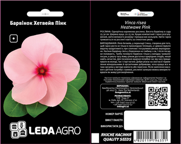 Барвінок Хетвейв Пінк, рожевий 10 шт 5460 фото