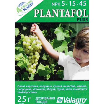 Plantafol (Плантафол), Минеральное удобрение, 25 г, NPK 5-15-45, Valagro 2448 фото