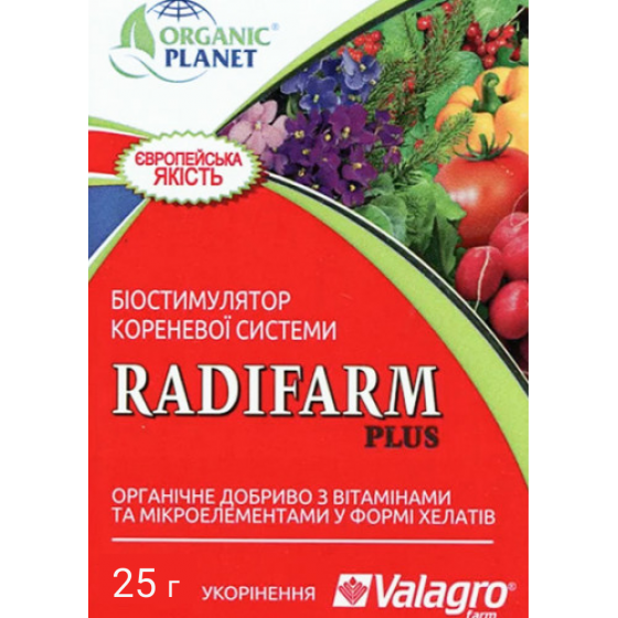 Radifarm (Радифарм), Биостимулятор роста корневой системы, Укоренитель, 25 г, Valagro 2549 фото