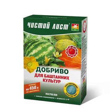 Кристалічне добриво &laquo;Чистий лист&raquo; для баштанних культур 300г 1436 фото