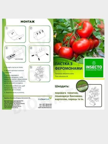 Ловушка "Дельта" Томатная минирующая моль 2912 фото