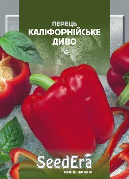 Перець солодкий Каліфорнійське диво Seedera, 0,2 г 3817 фото
